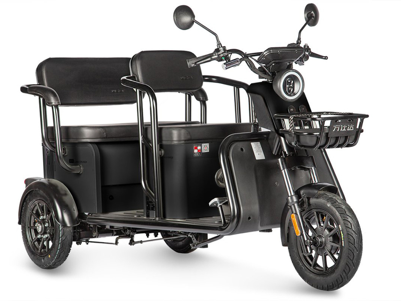 Электротрицикл Wanshida LC300 60V 1000Вт (черный)